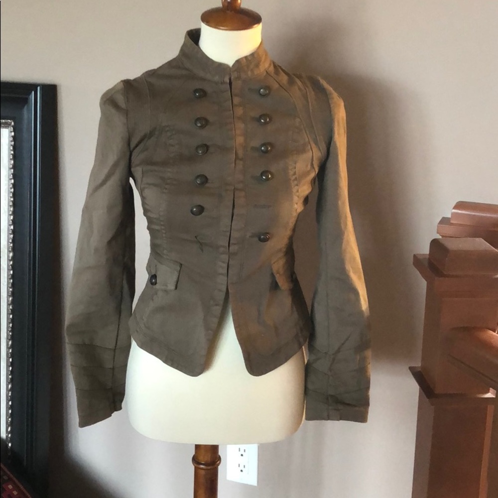Woman’s INC military green blazer